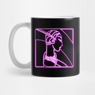 Art Deco Style Pink Neon Mug